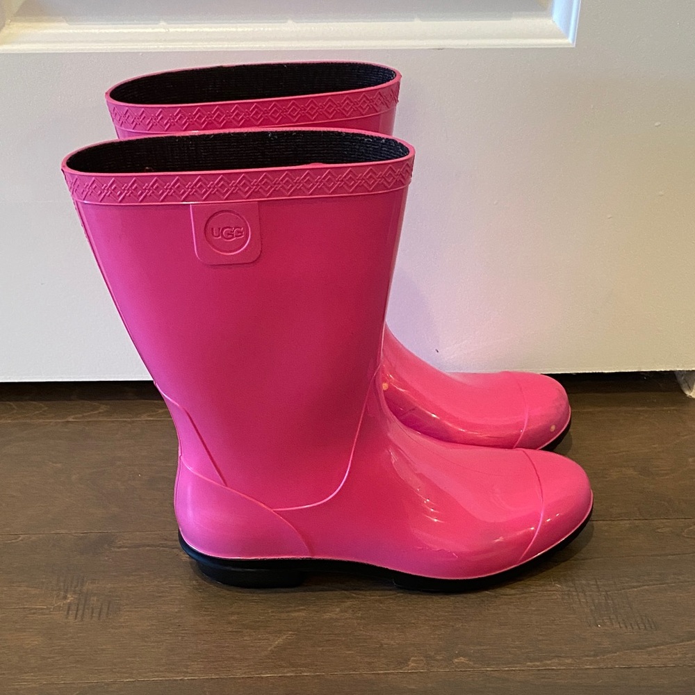 UGG Pink Rain Boots